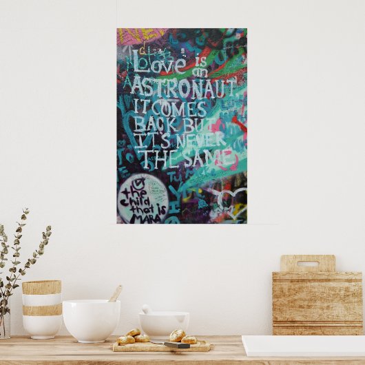 Prague Graffiti Poster (Keuken)