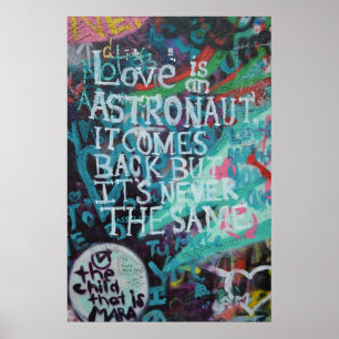 Prague Graffiti Poster