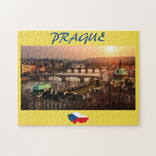 Prague Jigzaag Puzzle Legpuzzel (Horizontaal)