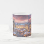 Prague Matglas Koffiemok (Voorkant links)