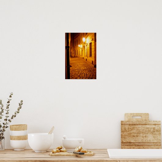 Prague par Lamplight Poster (Cuisine)