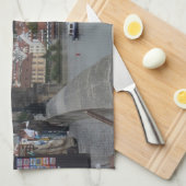 Prague / Praha serviettes de cuisine personnalisée (Quart Plié)