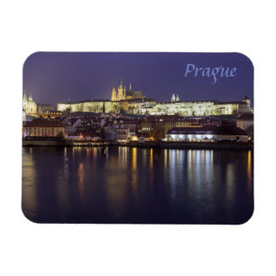 Prague River en uitzicht souvenir Magneet