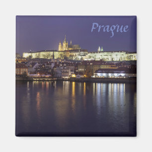 Prague River en uitzicht souvenir Magneet