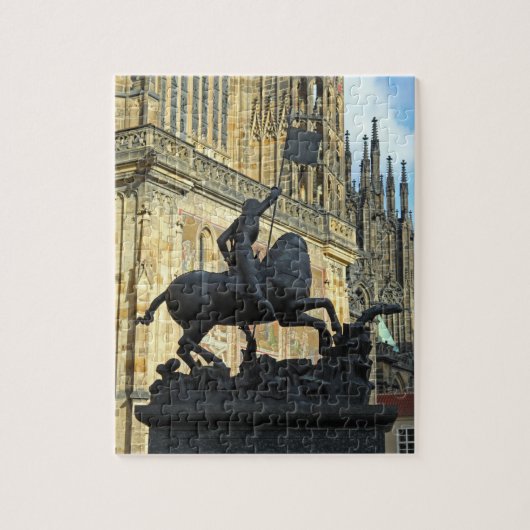 Prague standbeeld legpuzzel (Verticaal)