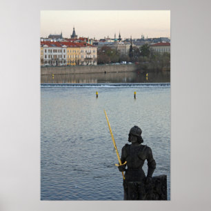 Prague standbeeld poster