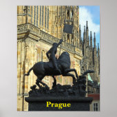 Prague standbeeld poster (Voorkant)