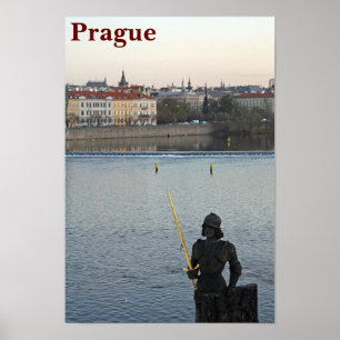 Prague standbeeld poster