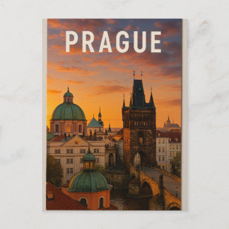 Prague – The City of a Hundred Spires Briefkaart