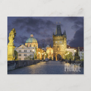 PRAGUE TSJECHIË: prachtig stadsplein Briefkaart