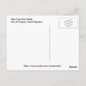 Prague uitzicht Briefkaart (Achterkant)