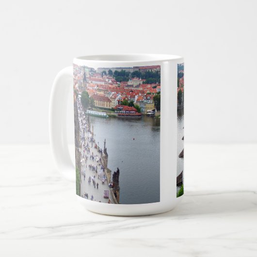 Prague Uitzicht Koffiemok (Voorkant links)