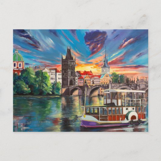 Prague's briefkaart (Voorkant)