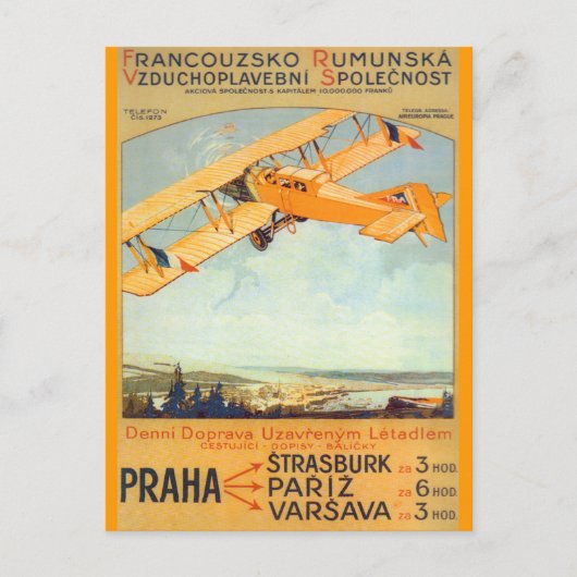 Praha ~ Franco Roumanie Briefkaart (Voorkant)