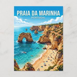 Praia da Marinha Portugal Briefkaart
