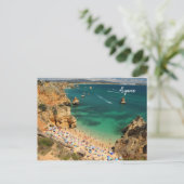 Praia do Camilo Lagos Algarve Briefkaart (Staand voorkant)