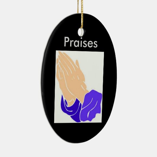 Praiende handen, geprezen versiering keramisch ornament (Rechts)