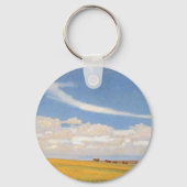 Prairie After Storm van Maynard Dixon, Vintage Kun Sleutelhanger (Voorkant)