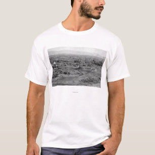 Prairie City, Oregon Birds Eye Town Uitzicht T-shirt