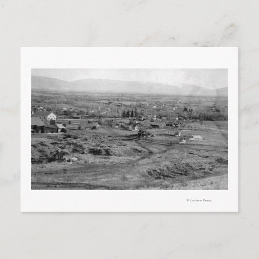 Prairie City, Oregon Birds Eye Uitzicht Briefkaart (Voorkant)