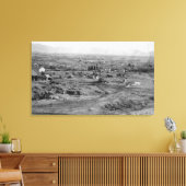 Prairie City, Oregon Birds Eye Uitzicht Canvas Afdruk (Insitu (Woonkamer))