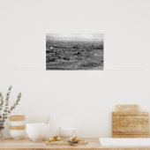 Prairie City, Oregon Birds Eye Uitzicht Poster (Keuken)