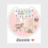 Prairie Cow Wasmachine Daisy Sticker (Vel)