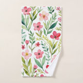 Prairie de fleurs sauvages (Serviette à main)