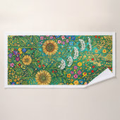Prairie de tournesols de Klimt (Serviette de bain)