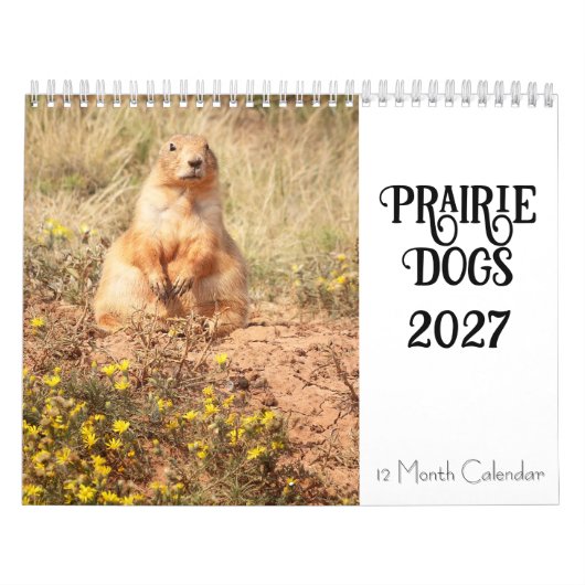Prairie Dog 2027 12 Maanden Kalender (Hoes)