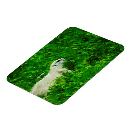 Prairie Dog Abstract Impressionisme Magneet (Linkerzijde)