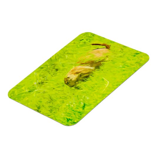 Prairie Dog Abstract Impressionisme Magneet (Linkerzijde)
