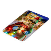 Prairie Dog met kerstlichten Magneet (Linkerzijde)