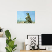 Prairie Dog moeder en Baby Poster (Thuiskantoor)