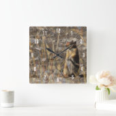 Prairie Dog Square Clock Vierkante Klok (Huis)