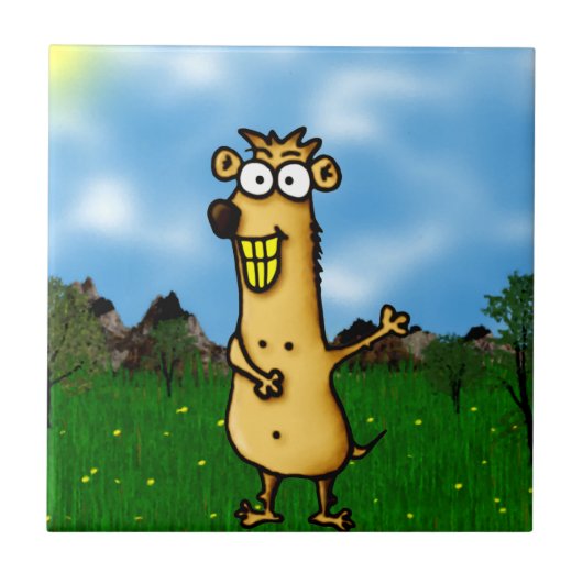 Prairie Dog Tegeltje (Voorkant)