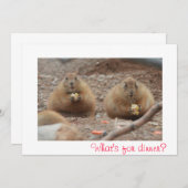 Prairie Dogs Eating Menu (Voorkant / Achterkant)