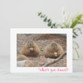 Prairie Dogs Eating Menu (Staand voorkant)