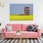 Prairie Elevator Landscape Stretch Canvas Afdrukke Afdruk (Insitu (Woonkamer))