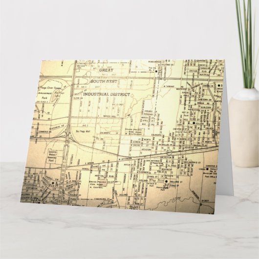 Prairie grande, carte de cru de TX (Devant)