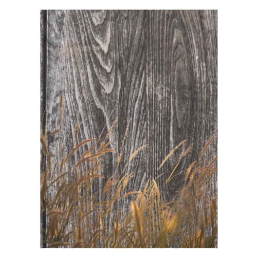 Prairie Harvest Wheat On Barn Board Tafelkleed (Voorkant)