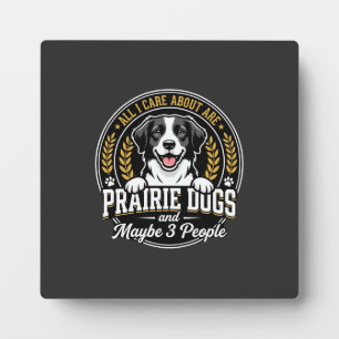 Prairie Honden Misschien 3 Personen Ontwerp Fotoplaat
