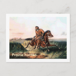 Prairie hunter plaatse briefkaart
