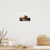 Prairie hunter plaatse poster (Keuken)