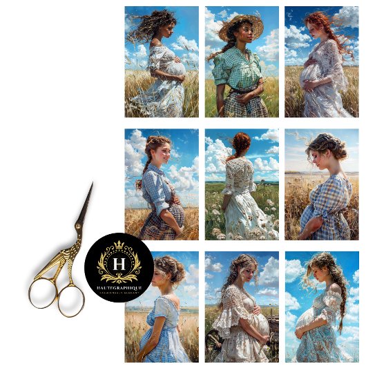 Prairie Katern Collage Découpage Tissuepapier