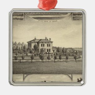 Prairie Lawn Boerderij, Nebraska Metalen Ornament