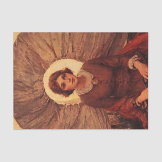 "Prairie Madonna" Westerne kunst van WHD Koerner Tissuepapier (Voorkant)