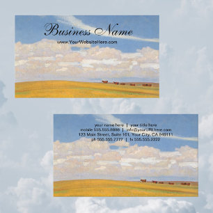Prairie na onweer van Maynard Dixon, vintage kunst Visitekaartje