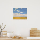 Prairie Na Storm van Maynard Dixon,  kunst Poster (Keuken)