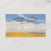 Prairie Na Storm van Maynard Dixon, kunst Visitekaartje (Achterkant)